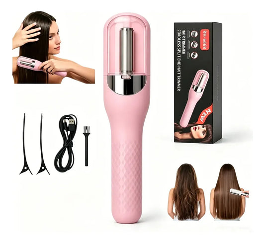 Puntas Abiertas, Cabello Dañado, Cortadora De Pelo Rosa