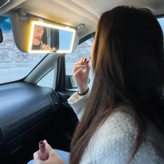 Espejo de Tocador con Luz Led Para Vehiculo